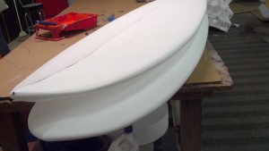 styrofoam surfboard prop