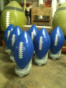 Custom football displays