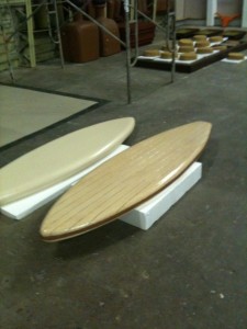 Woody surfboard